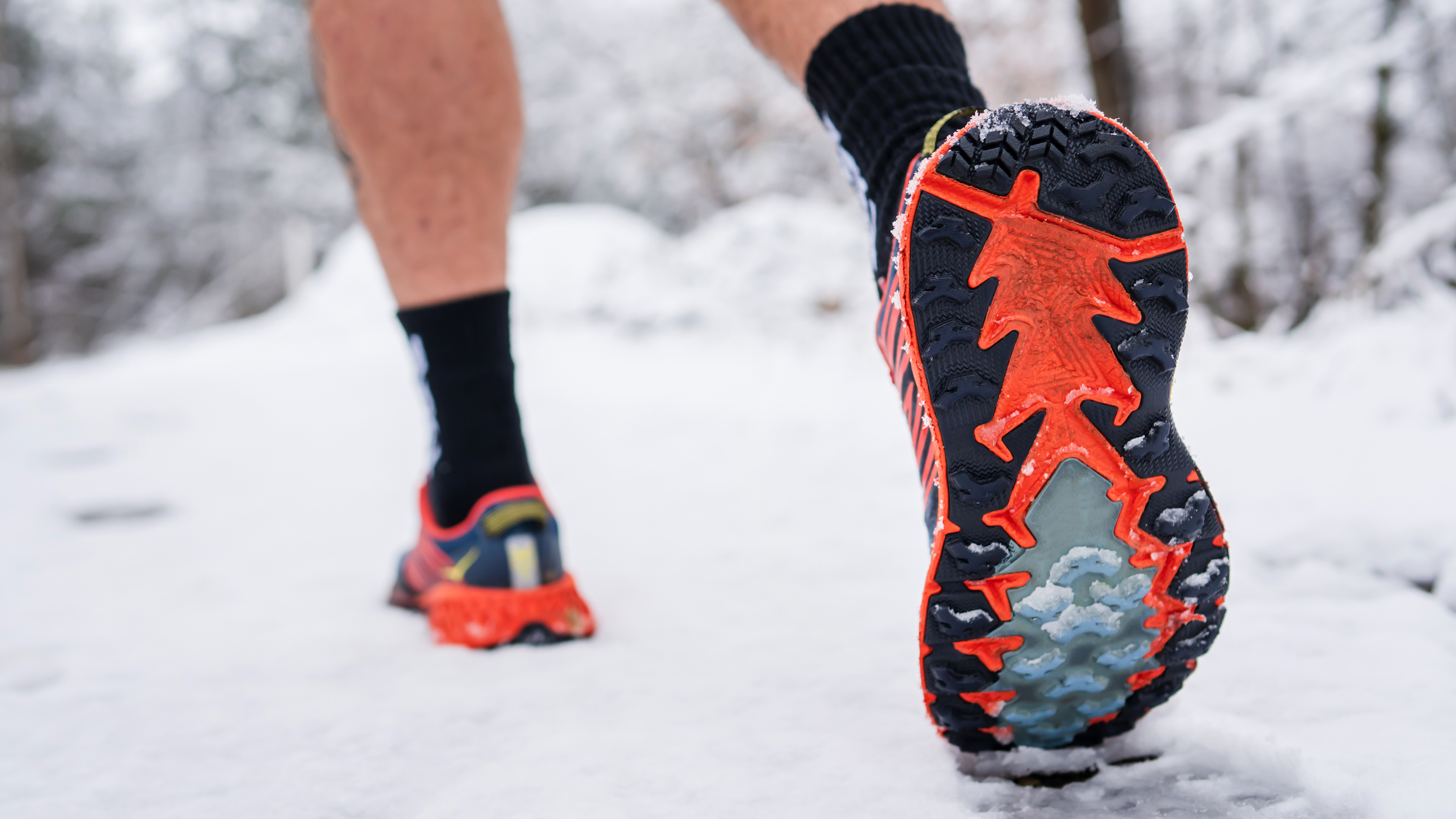 Course à pied en hiver