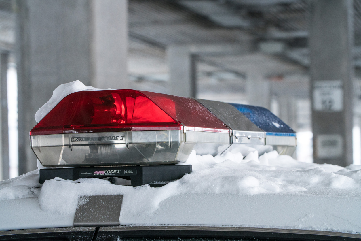 police girophare hiver