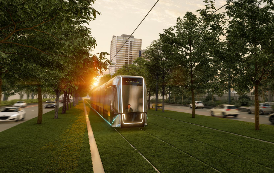 Tramway de Québec esquisse verte
