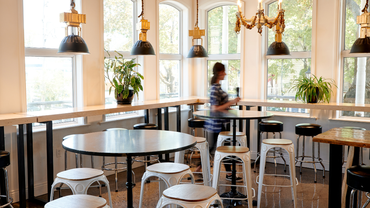 Un café de la Ville de Québec