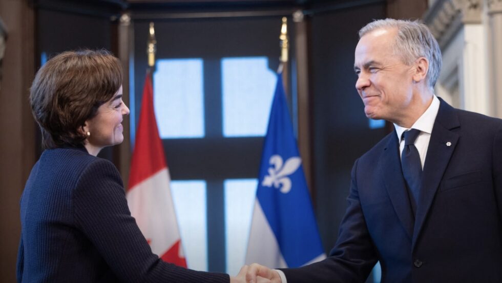 La Première Ministre du Québec, Christine Fréchette, et le Premier Ministre, Mark Carney